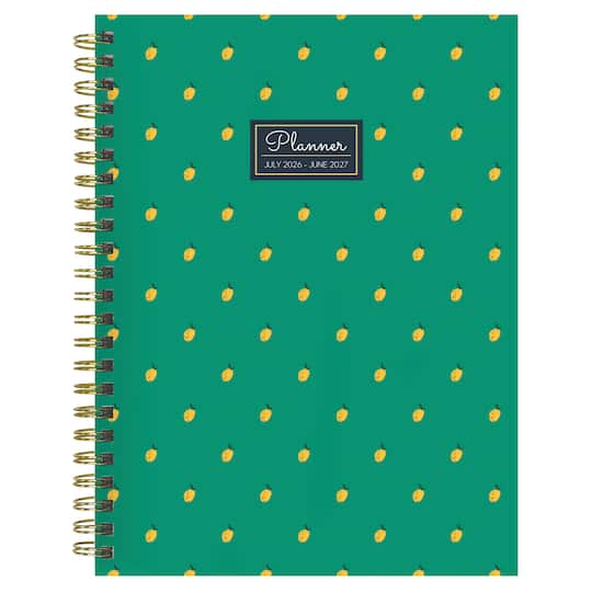 July 2026 - June 2027 Lovely Lemon Medium Weekly Monthly Planner